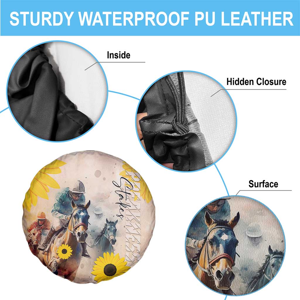 Preakness Horse Racing Spare Tire Cover Run for the Black Eyed Susans