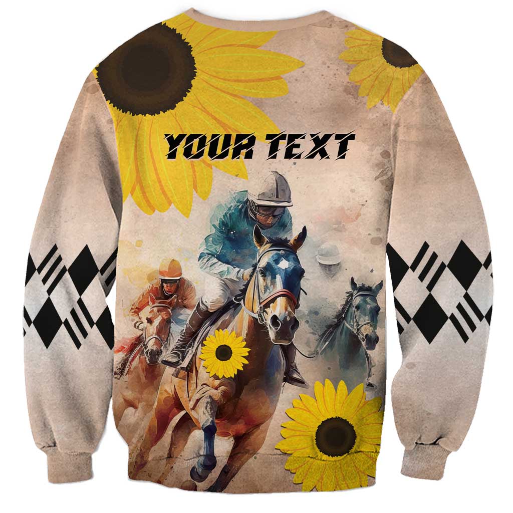Personalized Preakness Horse Racing Sweatshirt Run for the Black Eyed Susans