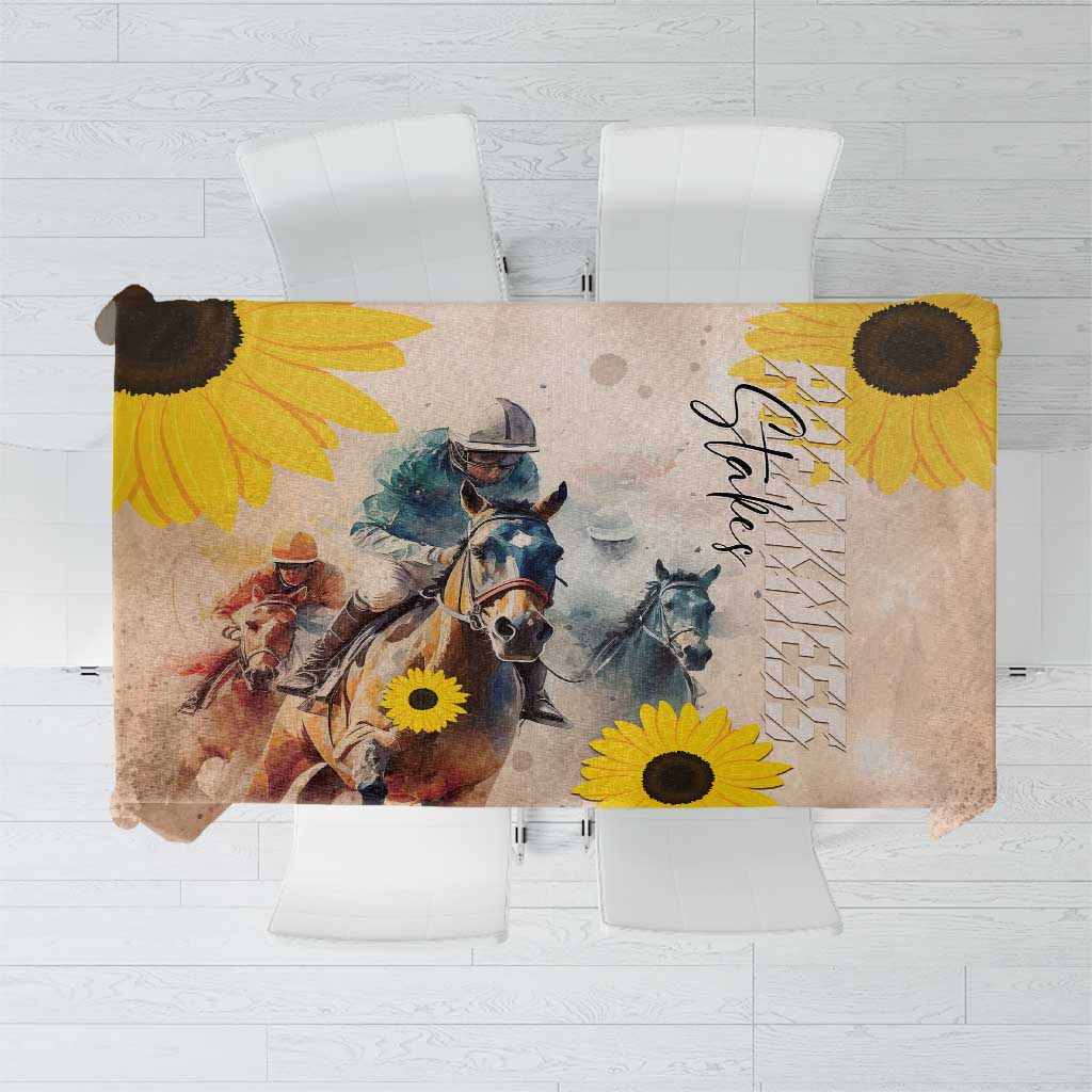 Preakness Horse Racing Tablecloth Run for the Black Eyed Susans