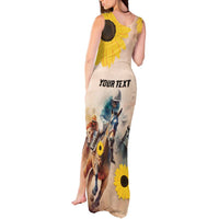 Personalized Preakness Horse Racing Tank Maxi Dress Run for the Black Eyed Susans