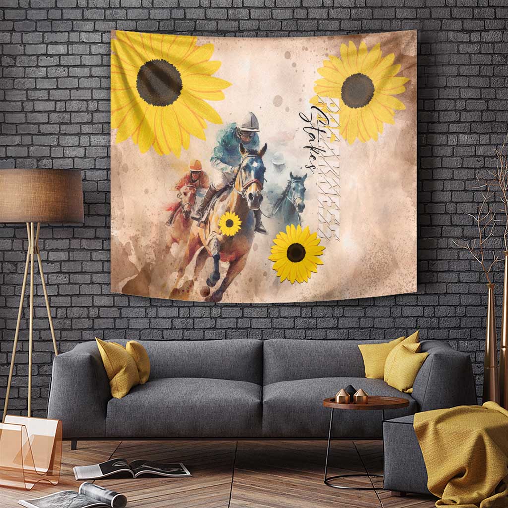 Preakness Horse Racing Tapestry Run for the Black Eyed Susans