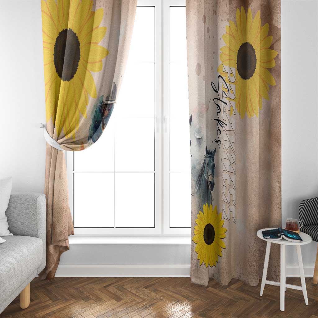 Preakness Horse Racing Window Curtain Run for the Black Eyed Susans