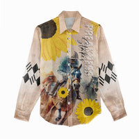 Personalized Preakness Horse Racing Women Casual Shirt Run for the Black Eyed Susans