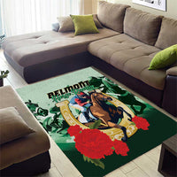 Belmont Horse Racing Area Rug The Test of the Champion