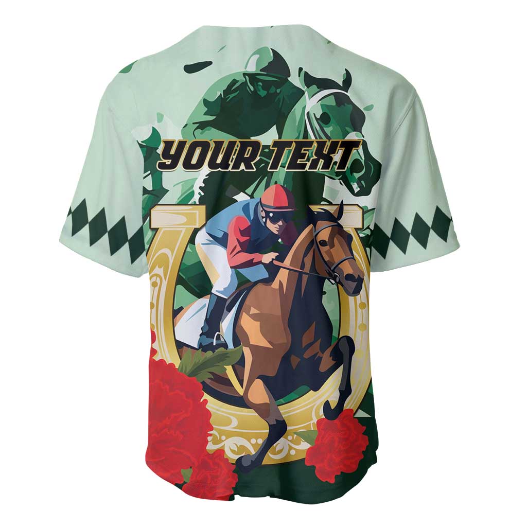 Personalized Belmont Horse Racing Baseball Jersey The Test of the Champion