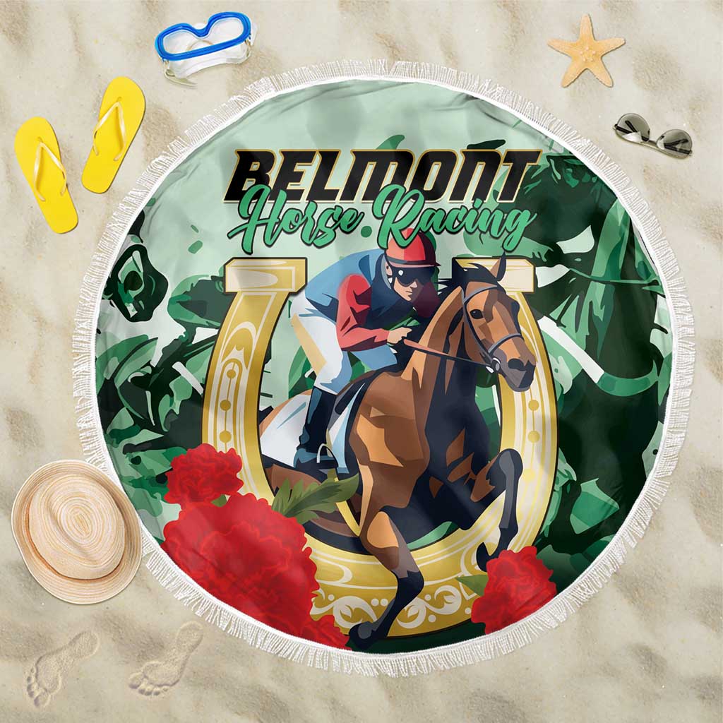 Belmont Horse Racing Beach Blanket The Test of the Champion