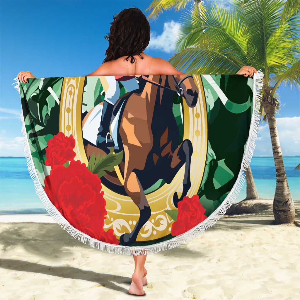 Belmont Horse Racing Beach Blanket The Test of the Champion