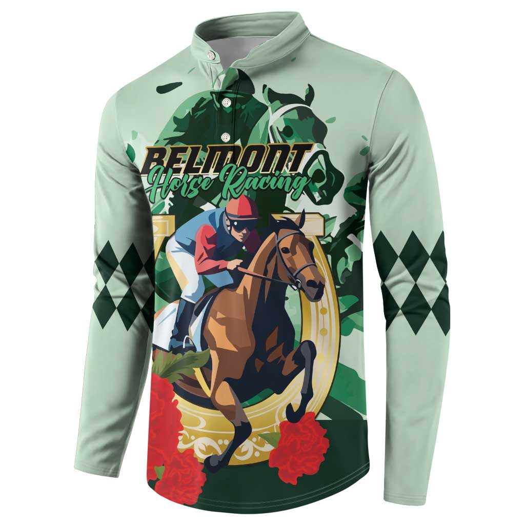 Personalized Belmont Horse Racing Button Sweatshirt The Test of the Champion