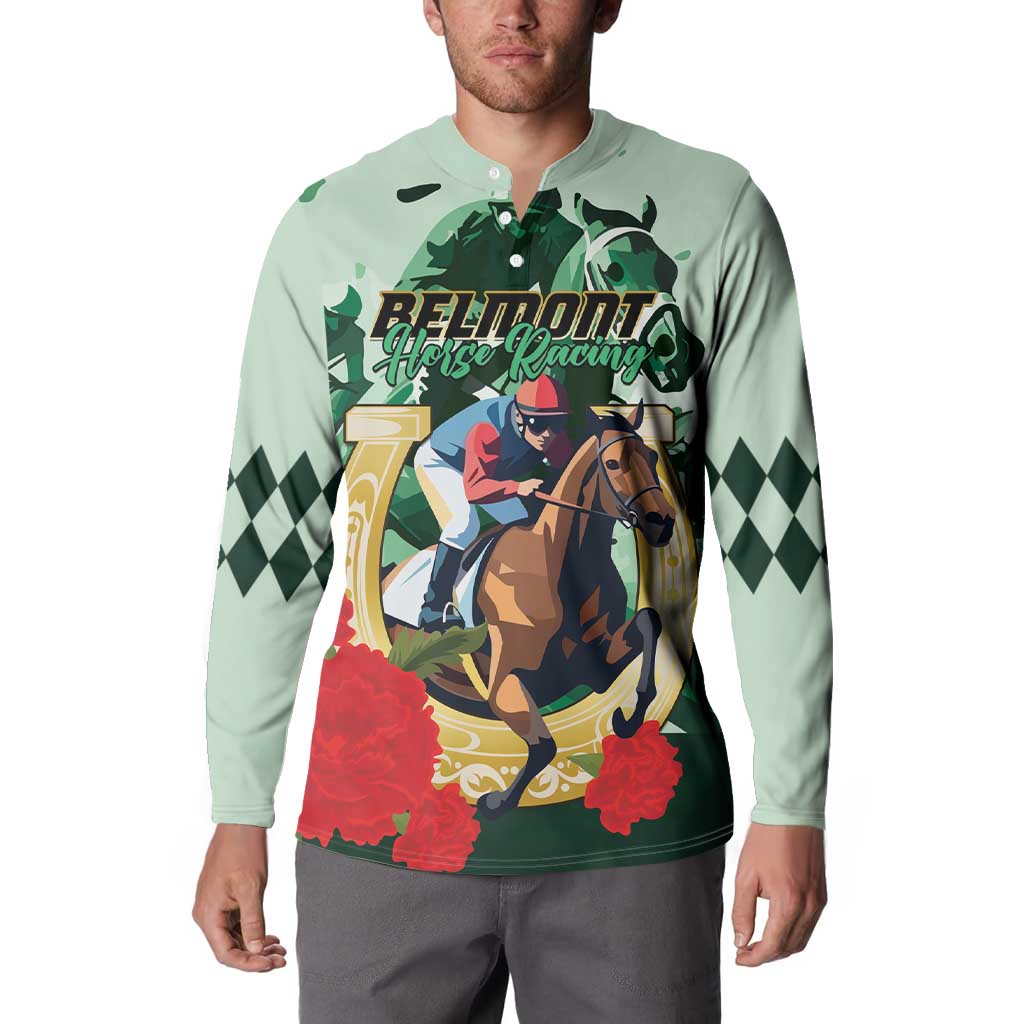 Personalized Belmont Horse Racing Button Sweatshirt The Test of the Champion