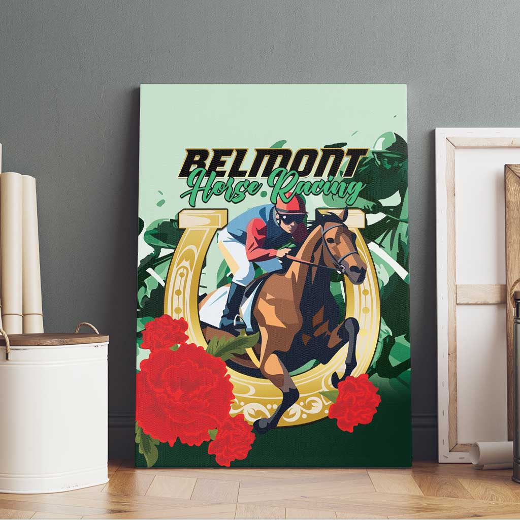 Belmont Horse Racing Canvas Wall Art The Test of the Champion