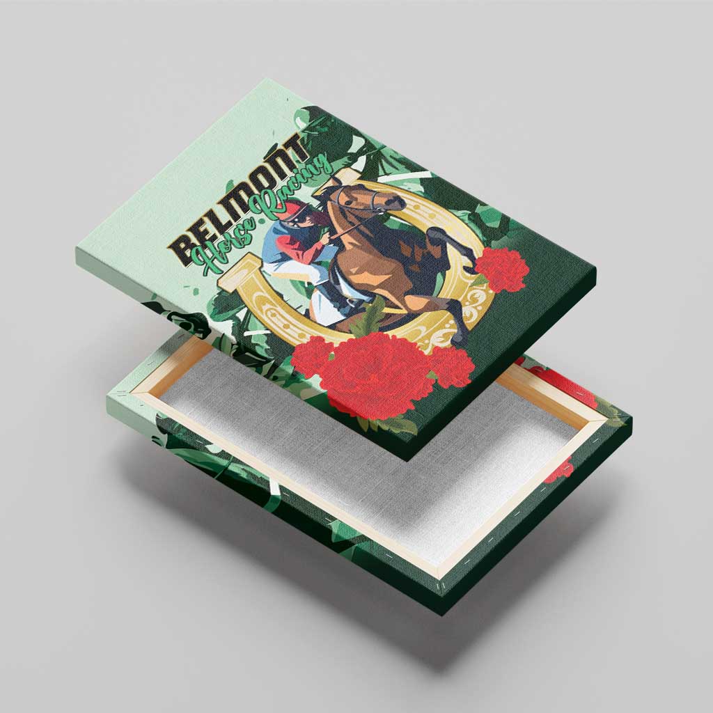 Belmont Horse Racing Canvas Wall Art The Test of the Champion