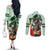 Personalized Belmont Horse Racing Couples Matching Off The Shoulder Long Sleeve Dress and Long Sleeve Button Shirt The Test of the Champion