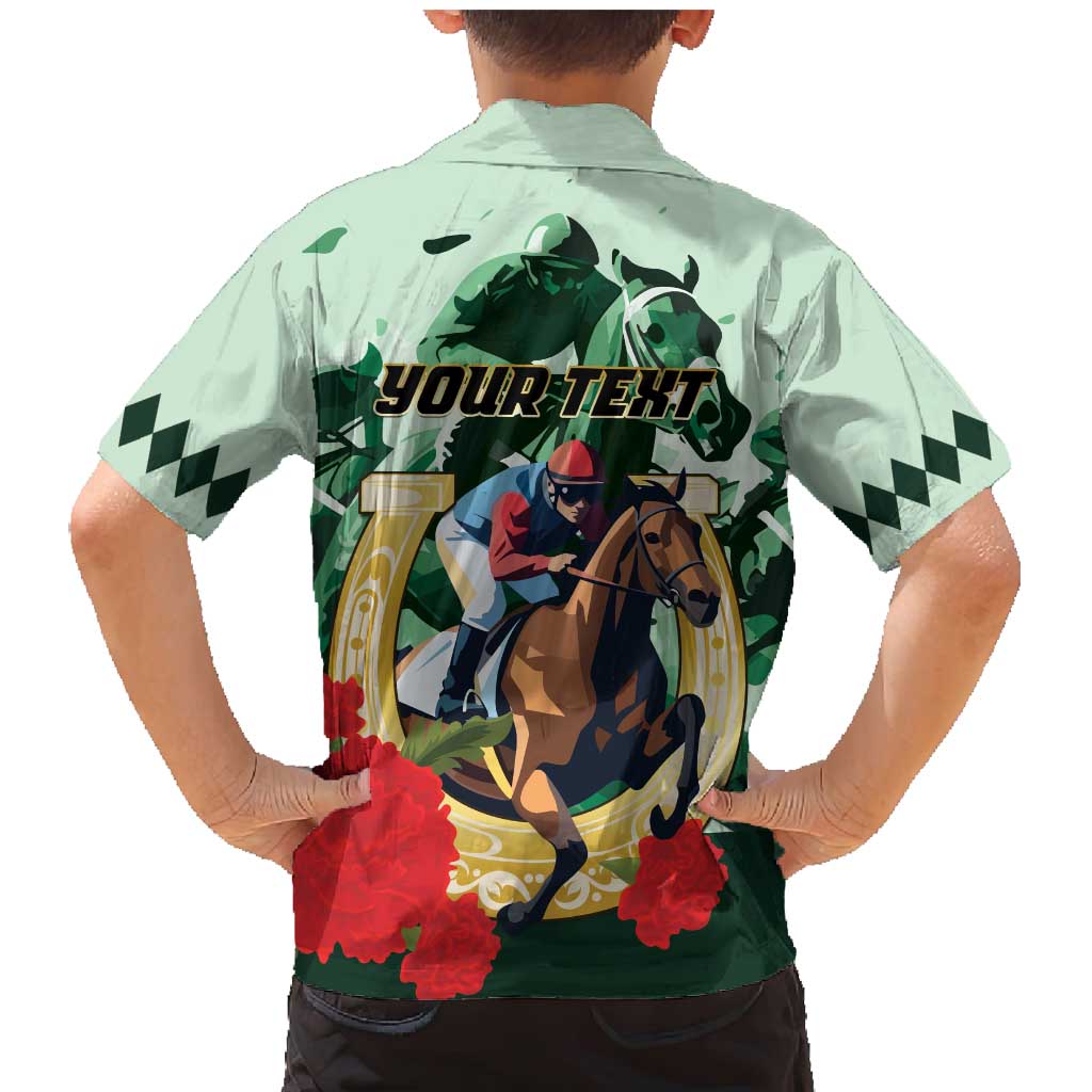 Personalized Belmont Horse Racing Family Matching Mermaid Dress and Hawaiian Shirt The Test of the Champion