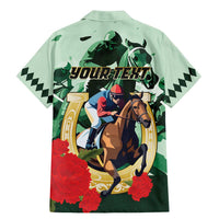 Personalized Belmont Horse Racing Family Matching Mermaid Dress and Hawaiian Shirt The Test of the Champion