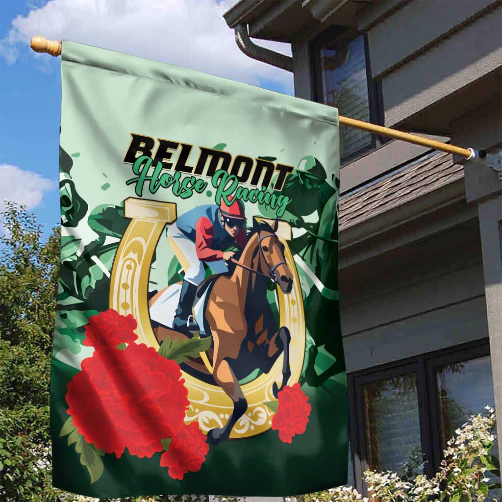 Belmont Horse Racing Garden Flag The Test of the Champion