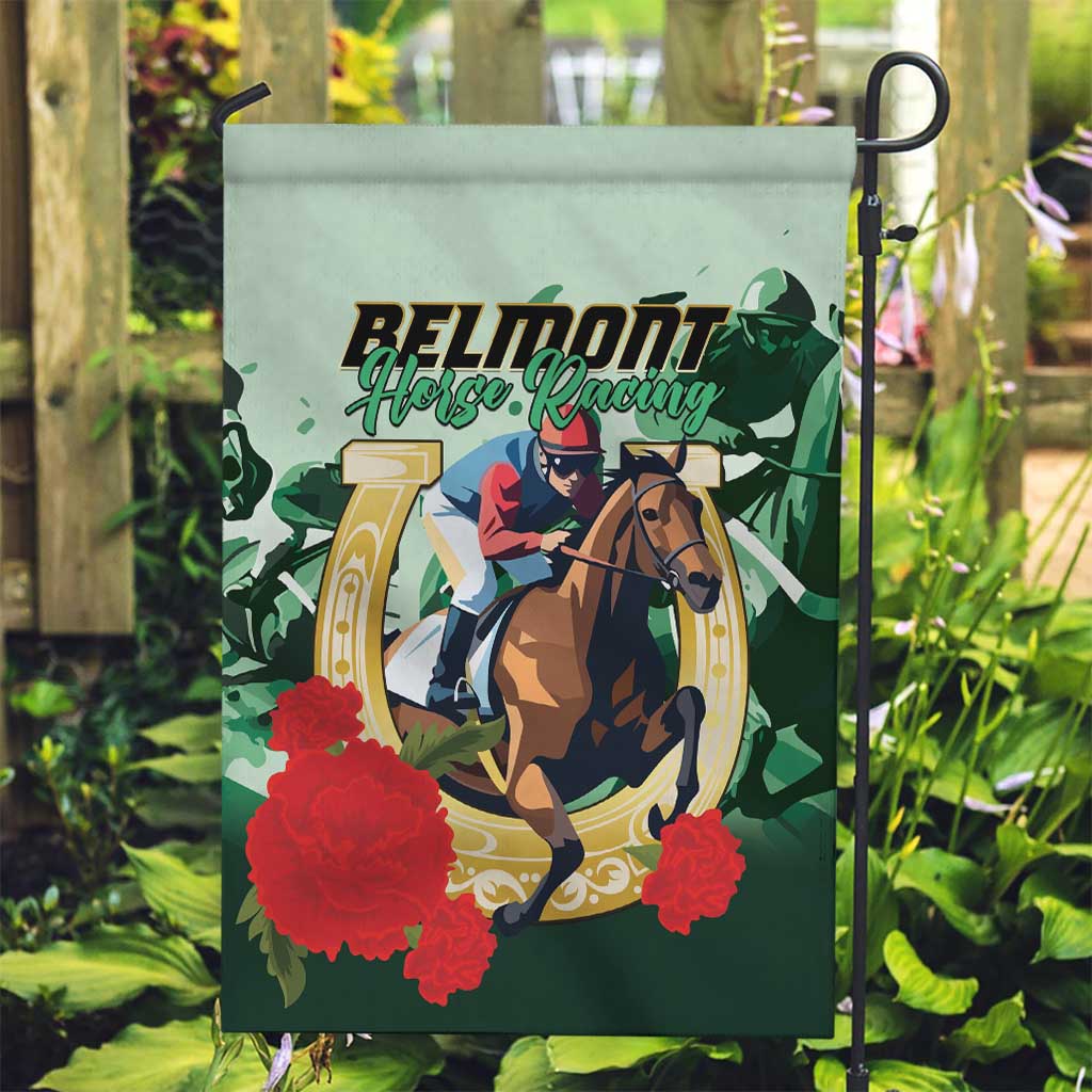 Belmont Horse Racing Garden Flag The Test of the Champion