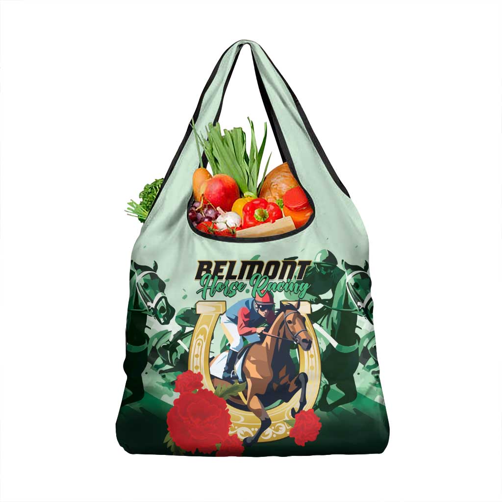 Belmont Horse Racing Grocery Bag The Test of the Champion