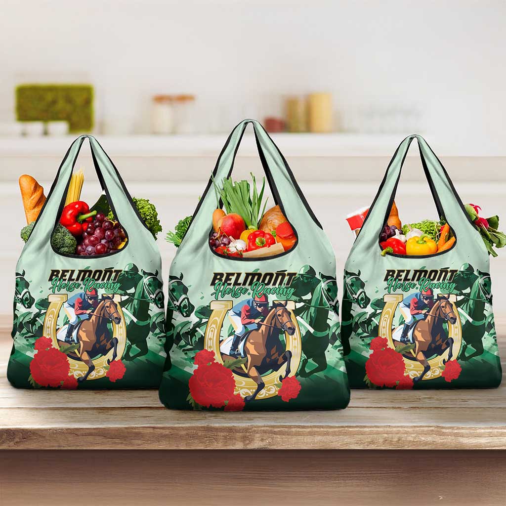 Belmont Horse Racing Grocery Bag The Test of the Champion