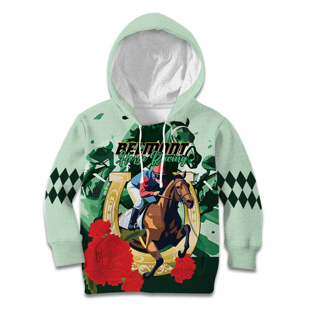 Personalized Belmont Horse Racing Kid Hoodie The Test of the Champion