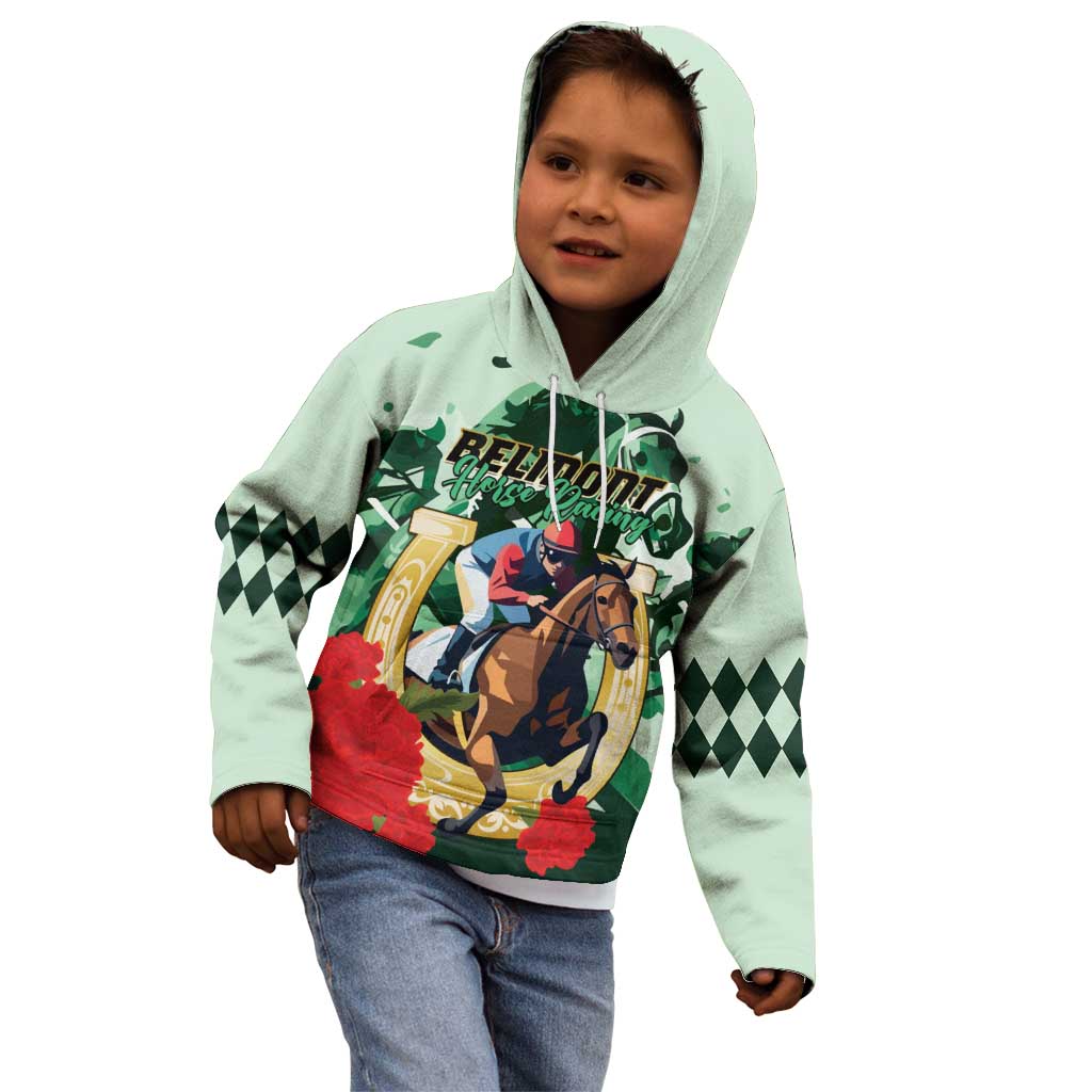 Personalized Belmont Horse Racing Kid Hoodie The Test of the Champion