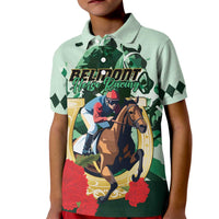 Personalized Belmont Horse Racing Kid Polo Shirt The Test of the Champion