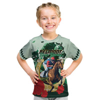 Personalized Belmont Horse Racing Kid T Shirt The Test of the Champion