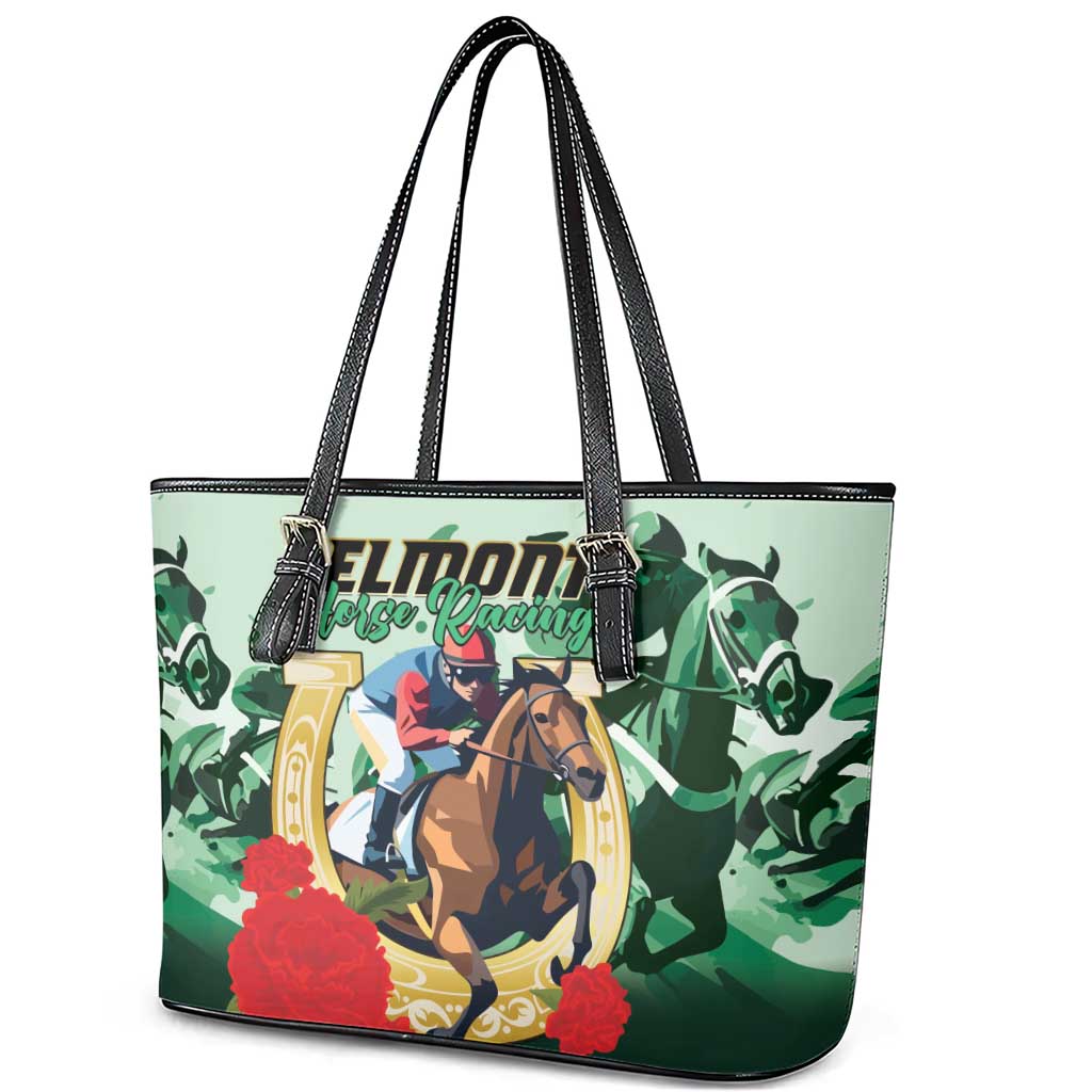 Belmont Horse Racing Leather Tote Bag The Test of the Champion