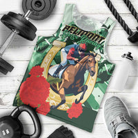 Personalized Belmont Horse Racing Men Tank Top The Test of the Champion