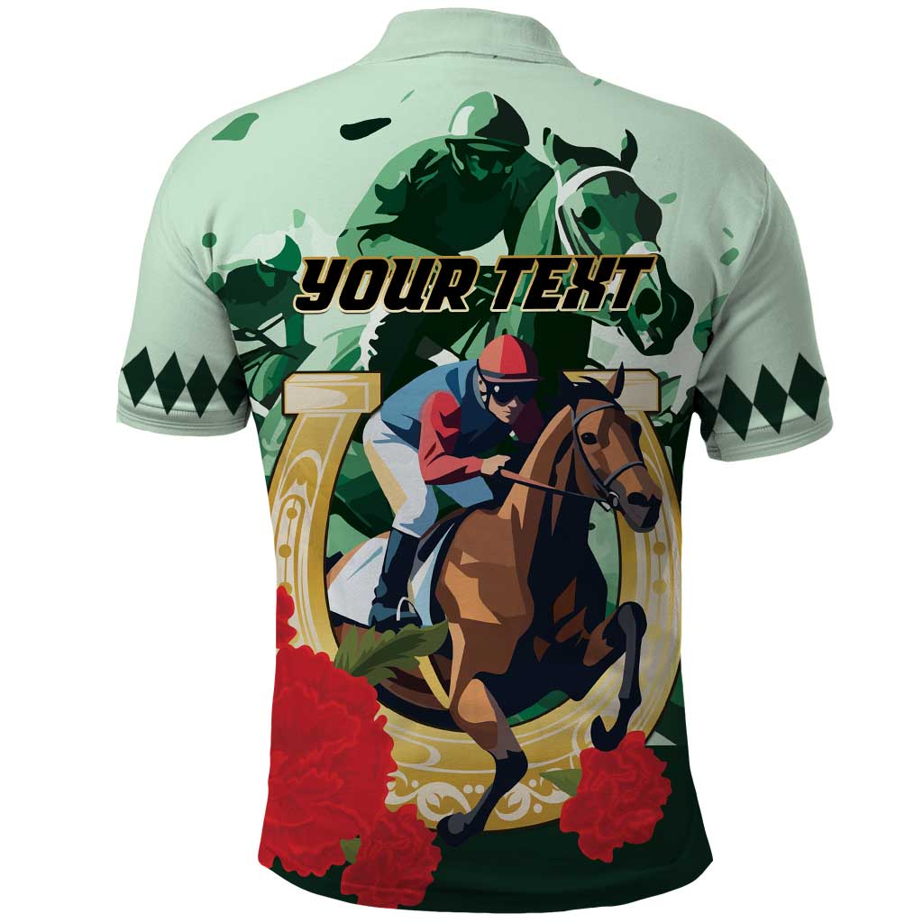 Personalized Belmont Horse Racing Polo Shirt The Test of the Champion