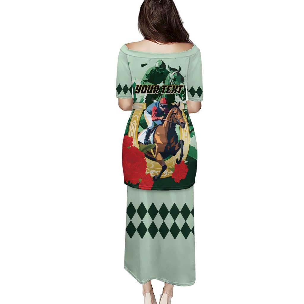 Personalized Belmont Horse Racing Puletasi The Test of the Champion