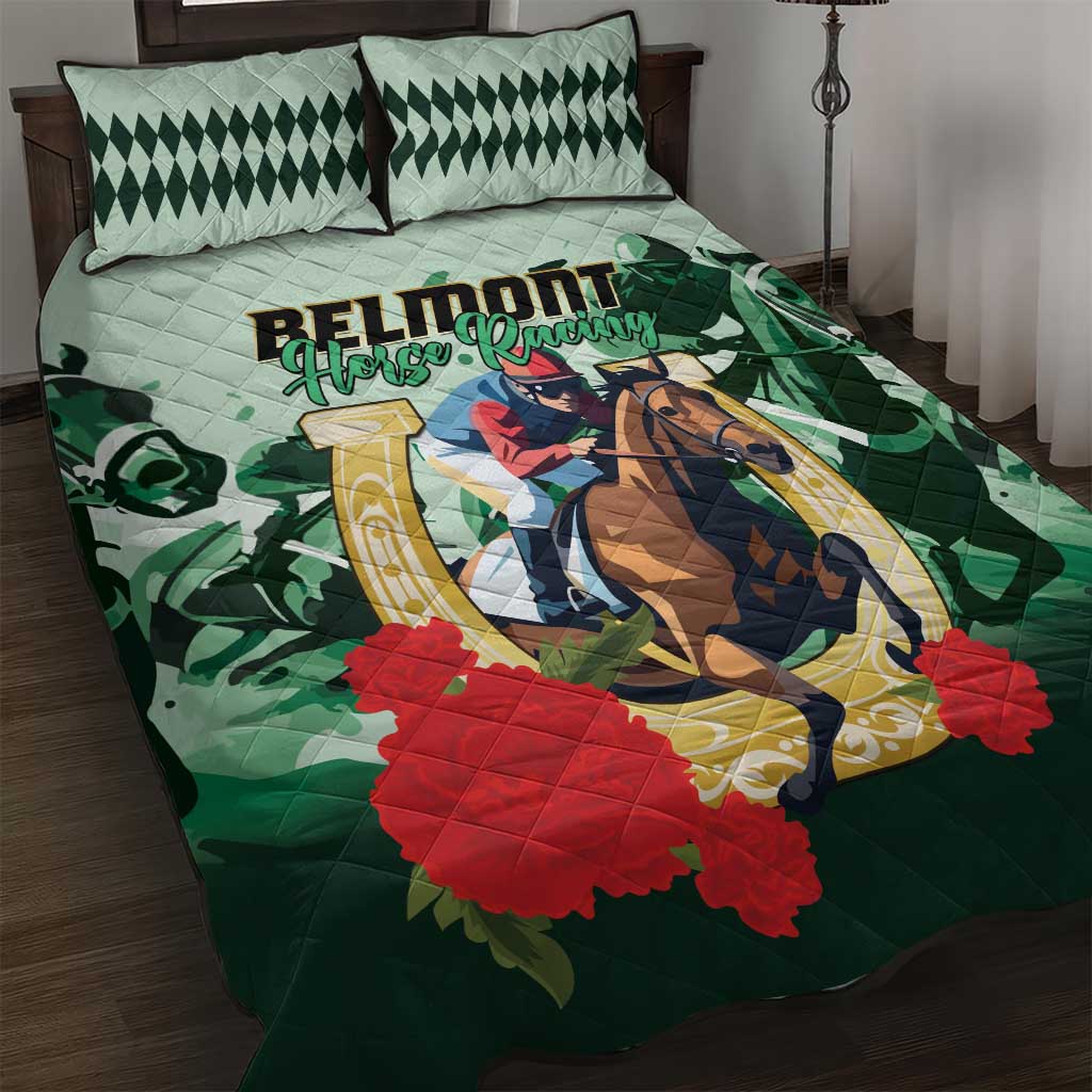 Belmont Horse Racing Quilt Bed Set The Test of the Champion