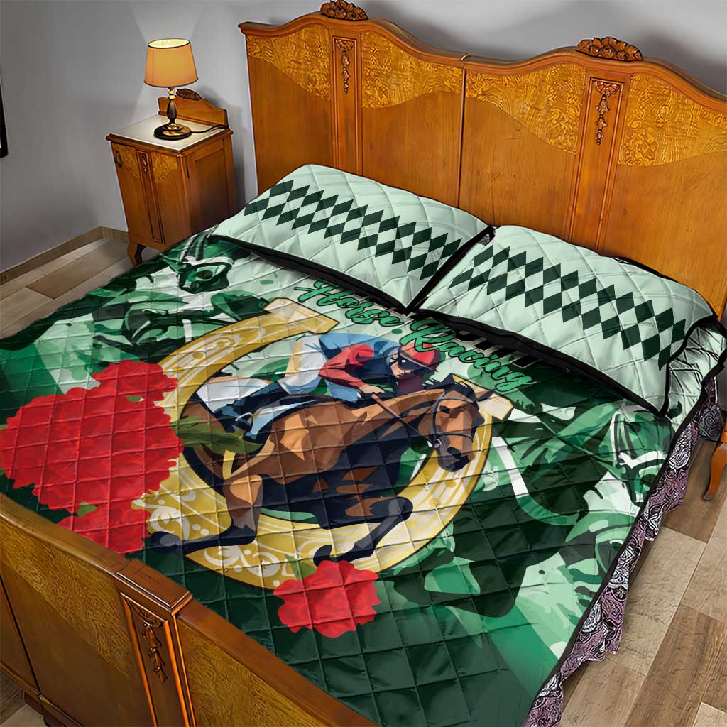 Belmont Horse Racing Quilt Bed Set The Test of the Champion