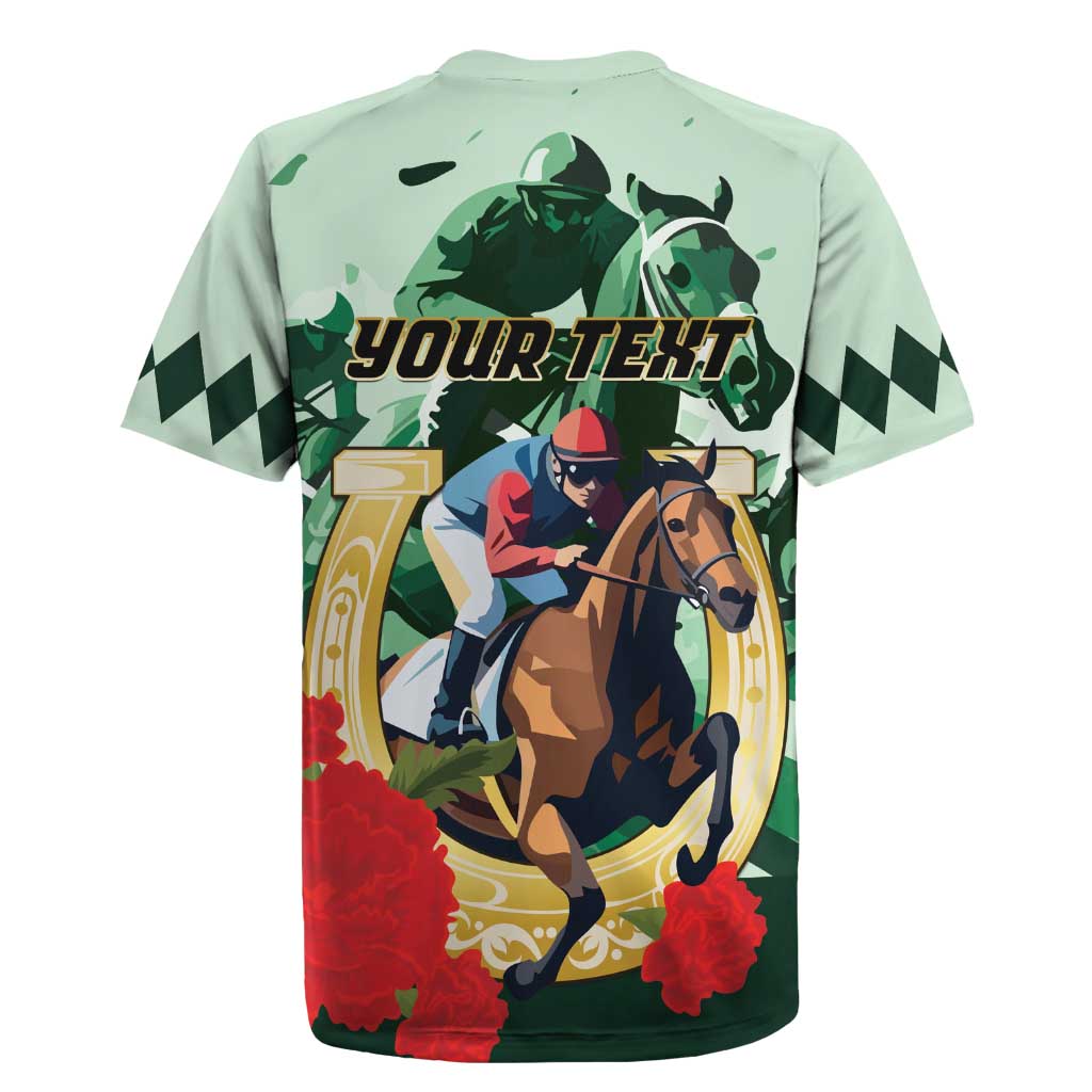 Personalized Belmont Horse Racing Rugby Jersey The Test of the Champion