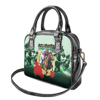 Belmont Horse Racing Shoulder Handbag The Test of the Champion