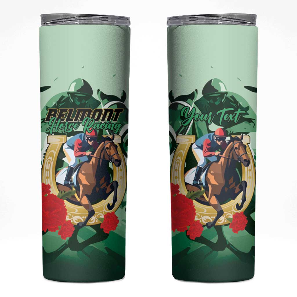 Personalized Belmont Horse Racing Skinny Tumbler The Test of the Champion