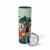 Personalized Belmont Horse Racing Skinny Tumbler The Test of the Champion