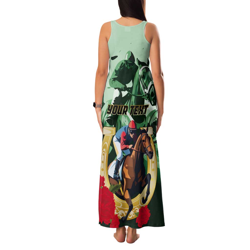 Personalized Belmont Horse Racing Tank Maxi Dress The Test of the Champion