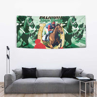 Belmont Horse Racing Tapestry The Test of the Champion