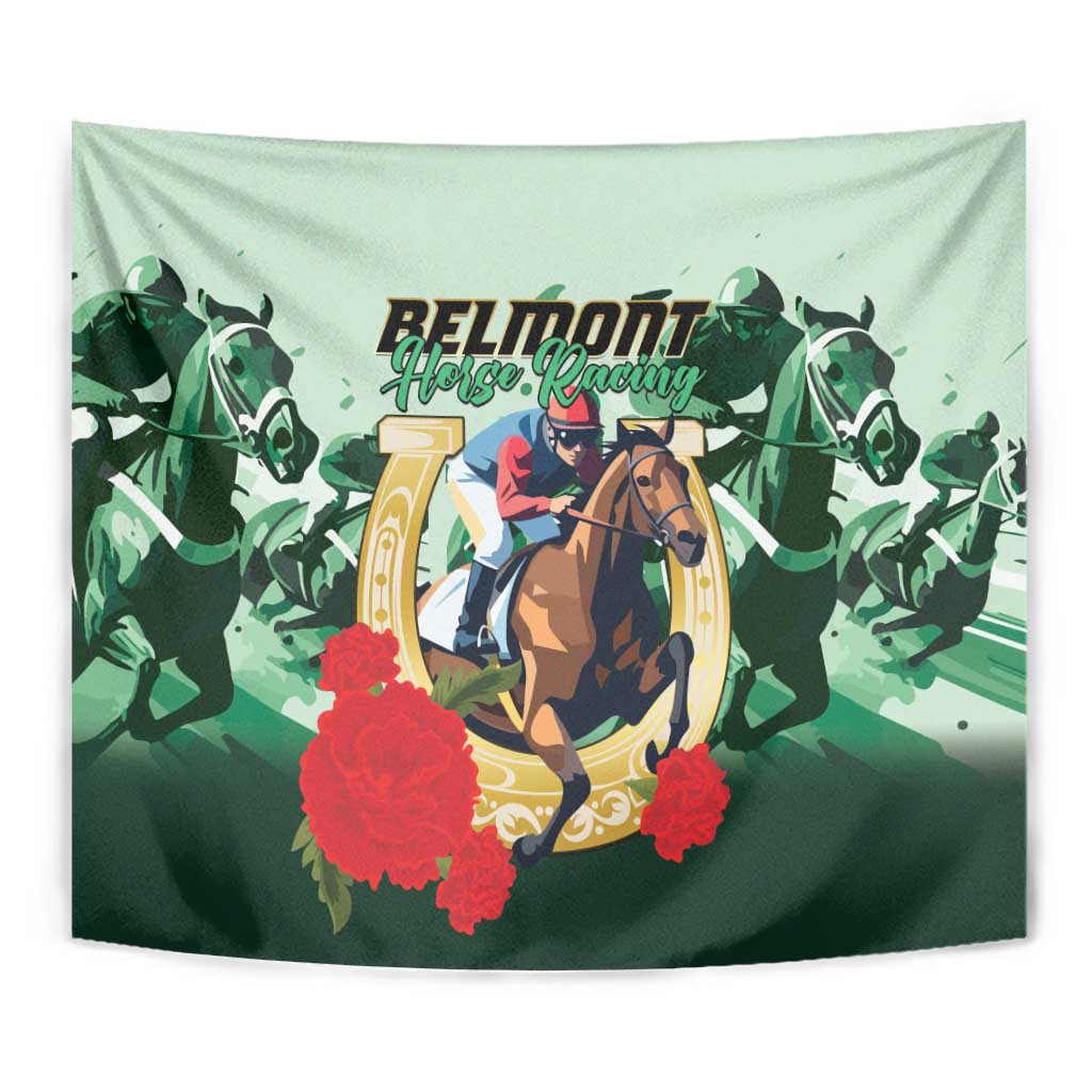 Belmont Horse Racing Tapestry The Test of the Champion