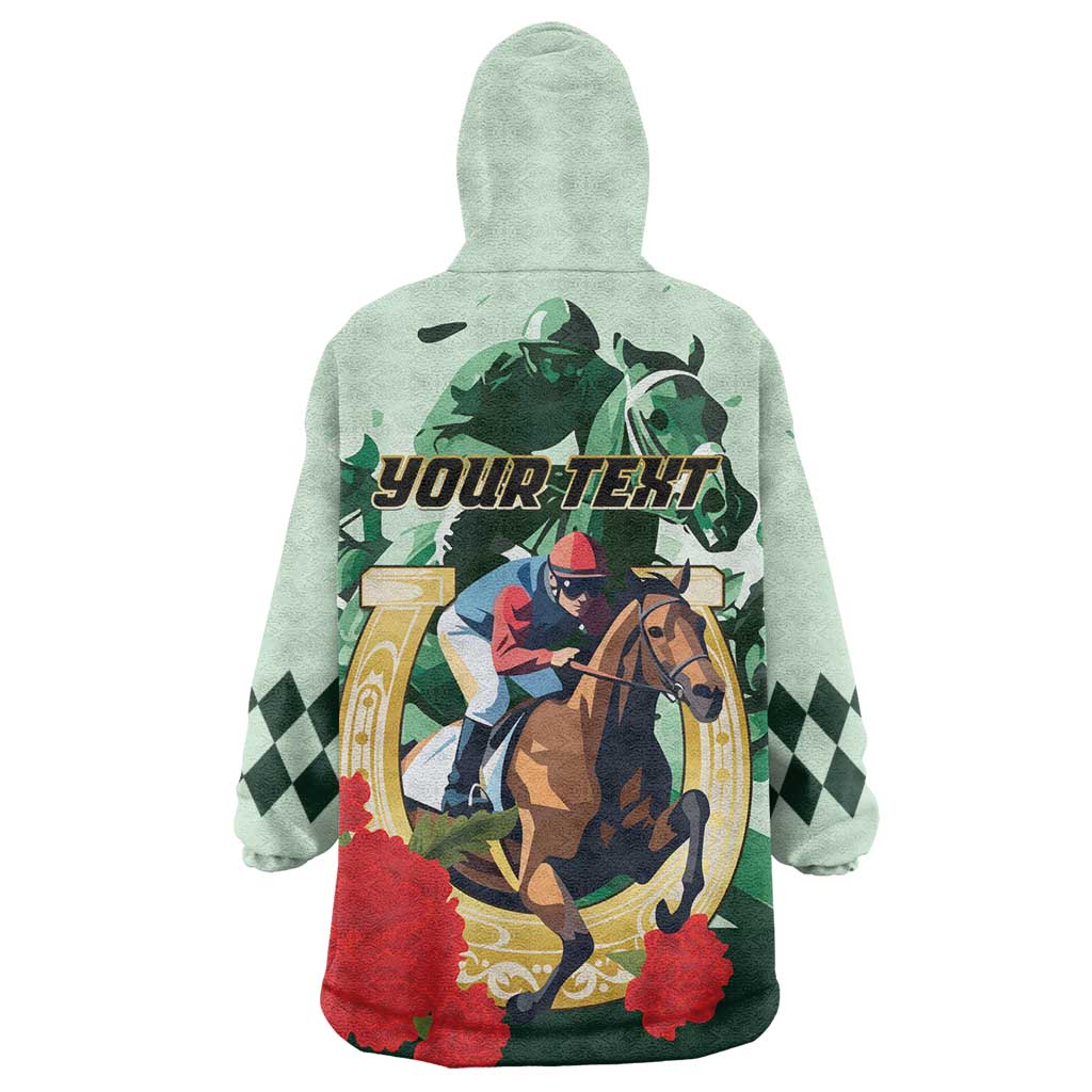 Personalized Belmont Horse Racing Wearable Blanket Hoodie The Test of the Champion