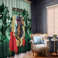 Belmont Horse Racing Window Curtain The Test of the Champion