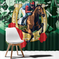 Belmont Horse Racing Window Curtain The Test of the Champion