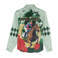 Personalized Belmont Horse Racing Women Casual Shirt The Test of the Champion