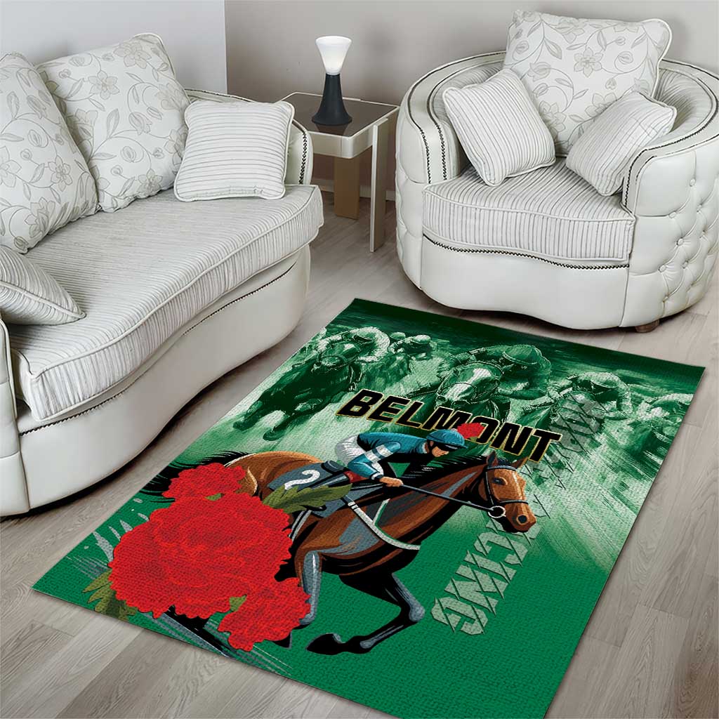 Belmont Horse Racing Area Rug Run for the Carnations