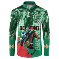 Personalized Belmont Horse Racing Button Sweatshirt Run for the Carnations
