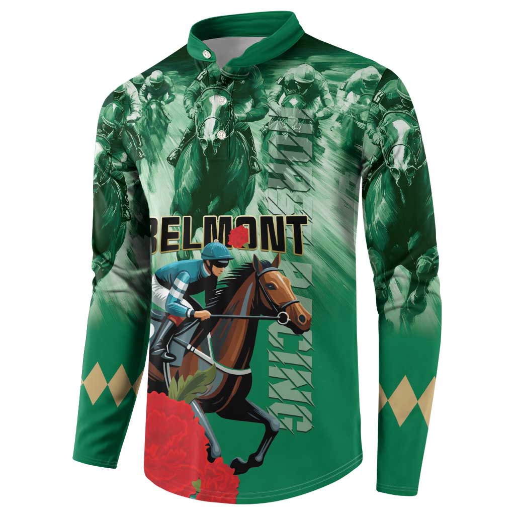 Personalized Belmont Horse Racing Button Sweatshirt Run for the Carnations