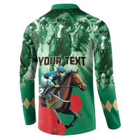 Personalized Belmont Horse Racing Button Sweatshirt Run for the Carnations