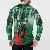 Personalized Belmont Horse Racing Button Sweatshirt Run for the Carnations