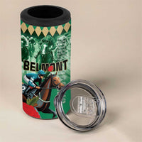 Personalized Belmont Horse Racing 4 in 1 Can Cooler Tumbler Run for the Carnations