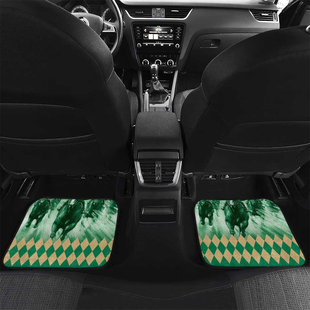 Belmont Horse Racing Car Mats Run for the Carnations